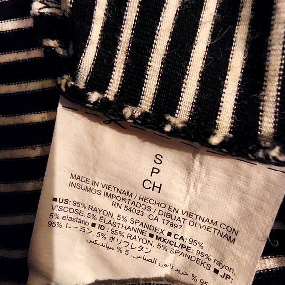 ** 2/$20 ** Old Navy Stripe Knit Pull On Midi/Pencil Skirt - Picture 7 of 8